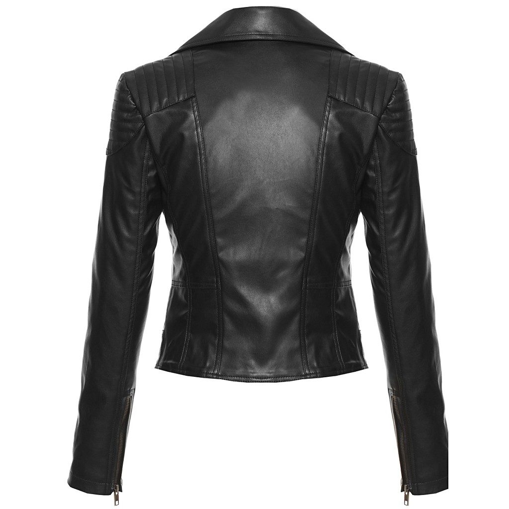 Cassandra Faux Leather Moto | Ethically Clothed