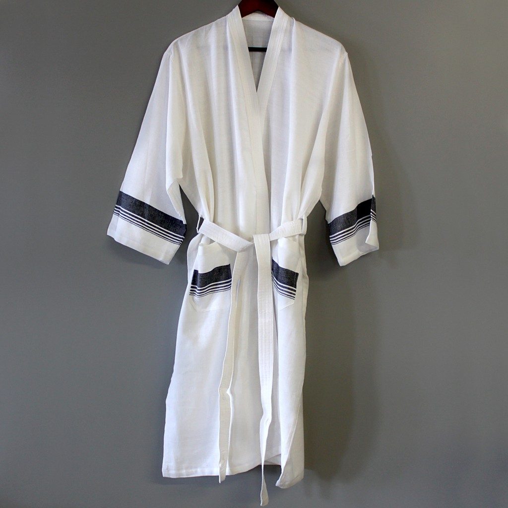 White Bathrobes Ethically Clothed